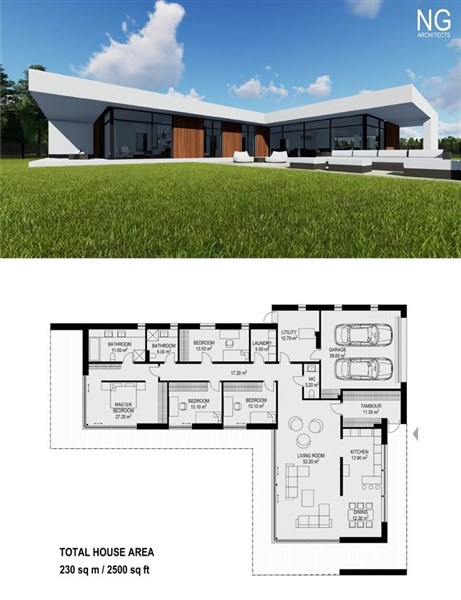 Đất hình chữ L: Phân tích phong thủy, kiến trúc & hóa giải