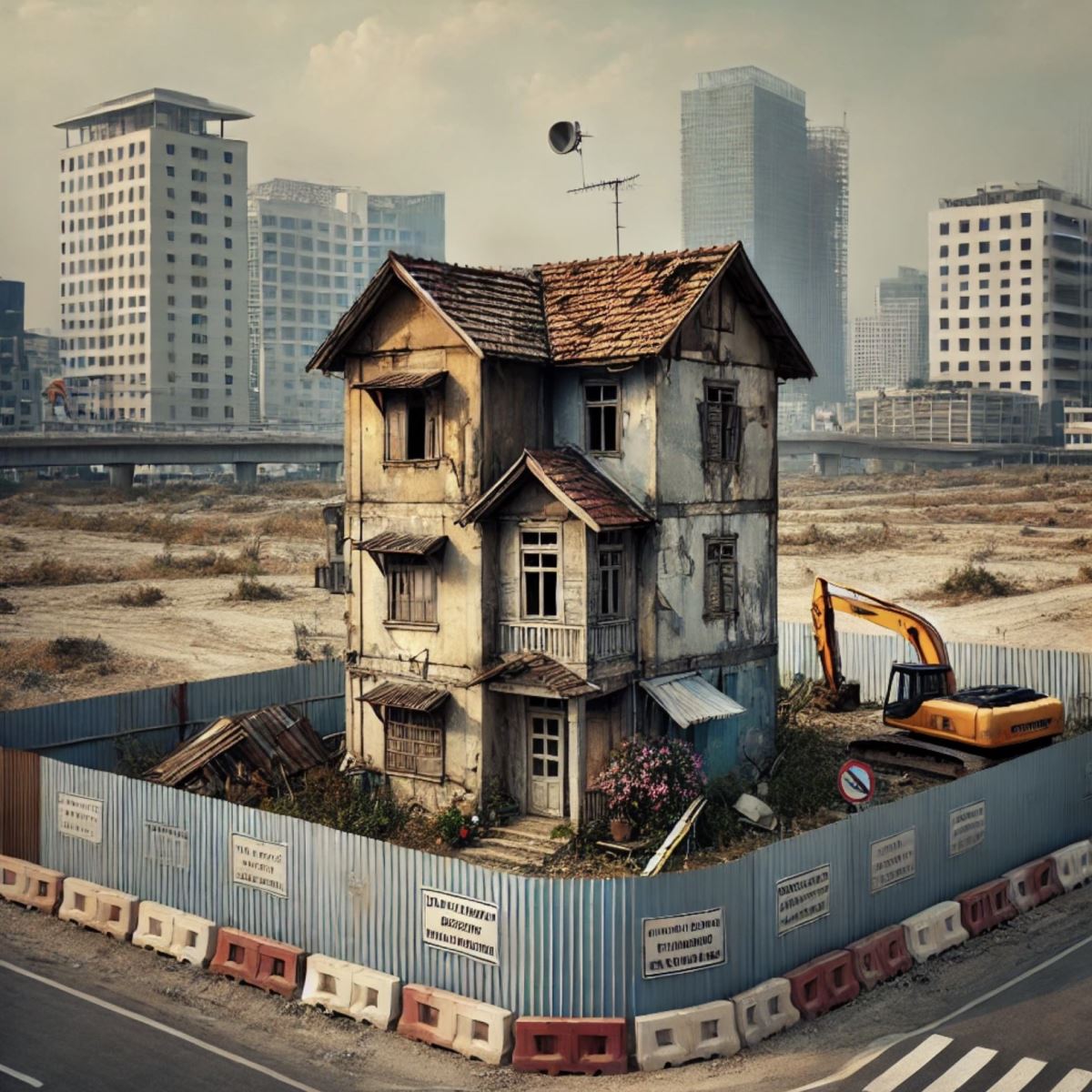 Căn nhà trong khu vực quy hoạch treo