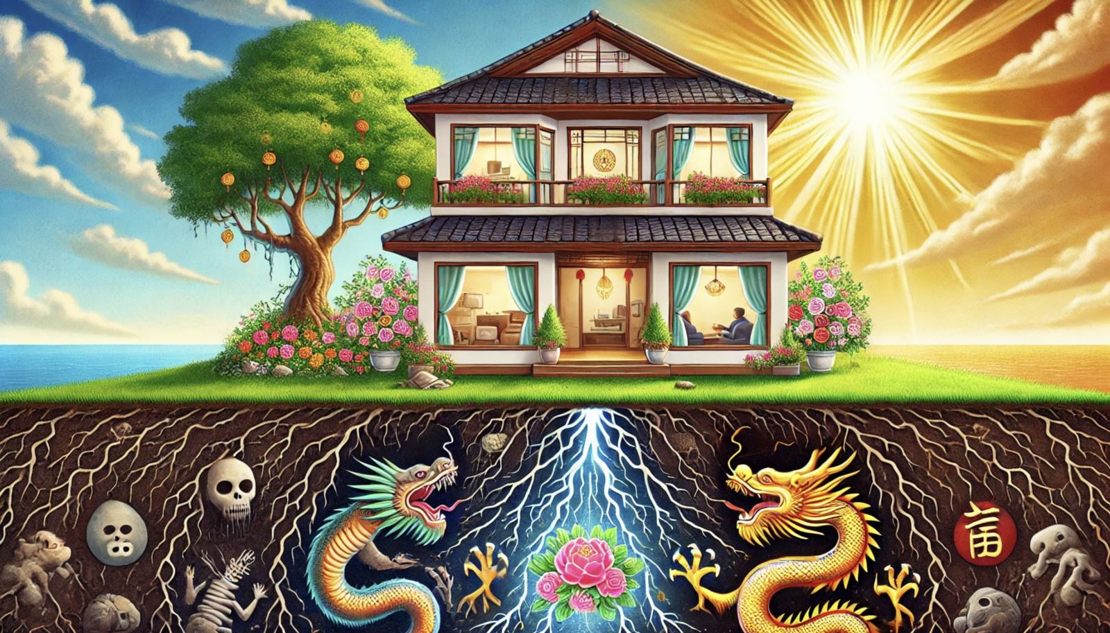 Ngôi nhà ở vị trí toạ hung hướng cát