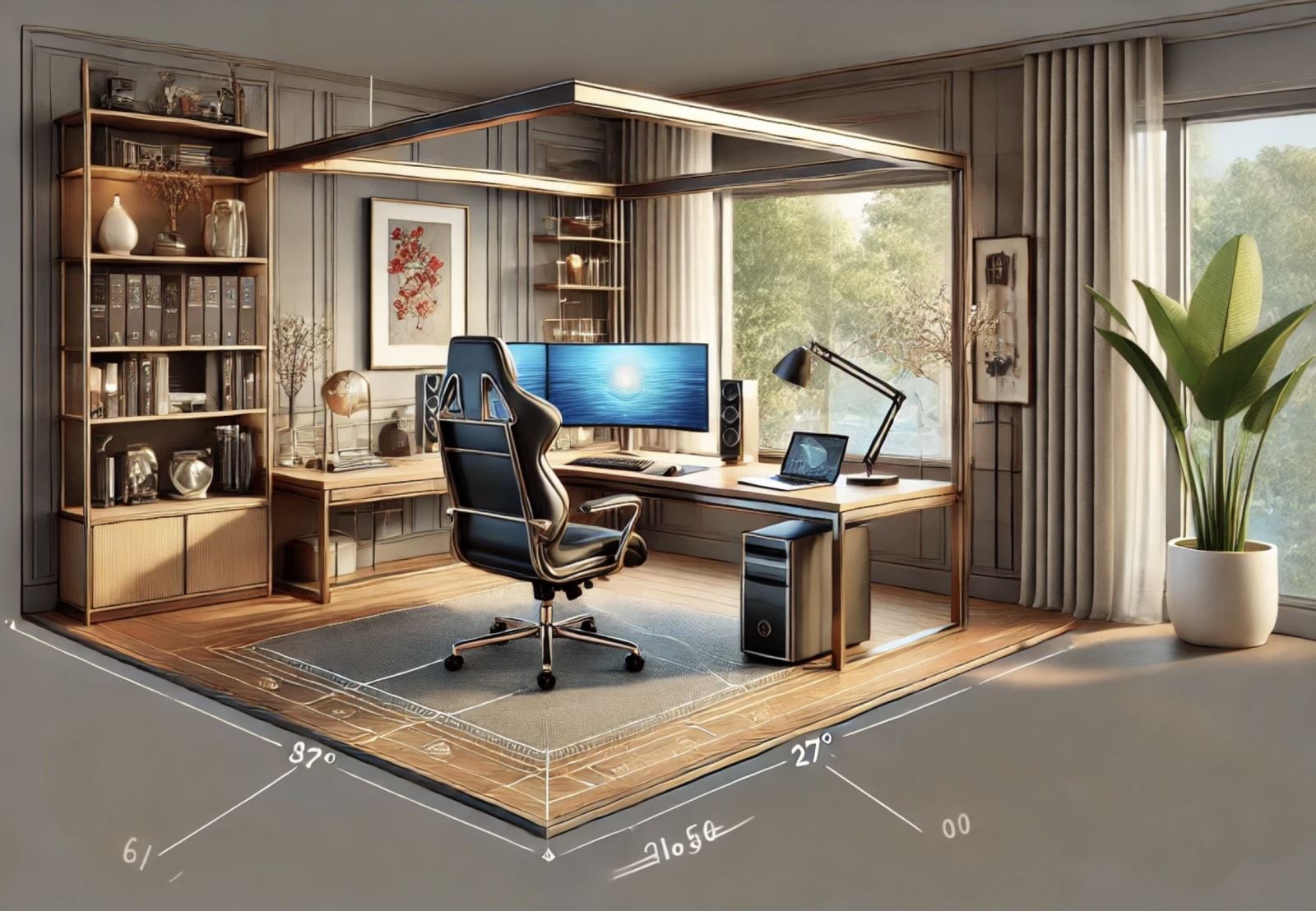 Hình ảnh minh hoạ phòng làm việc của người mệnh Thuỷ